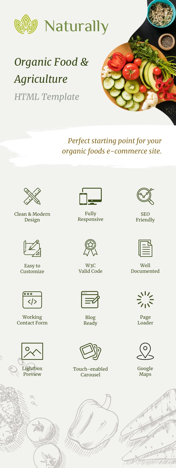 Naturally - Organic Food & Agriculture HTML Template